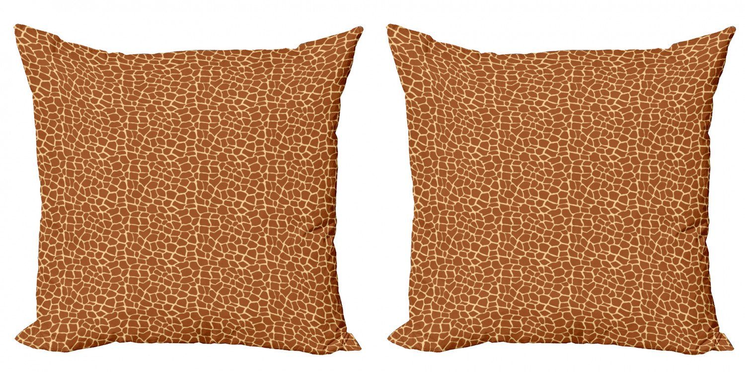 Kissenbezüge Modern Accent Doppelseitiger Digitaldruck, Abakuhaus (2 Stück), Giraffe Giraffe-Haut-Druck