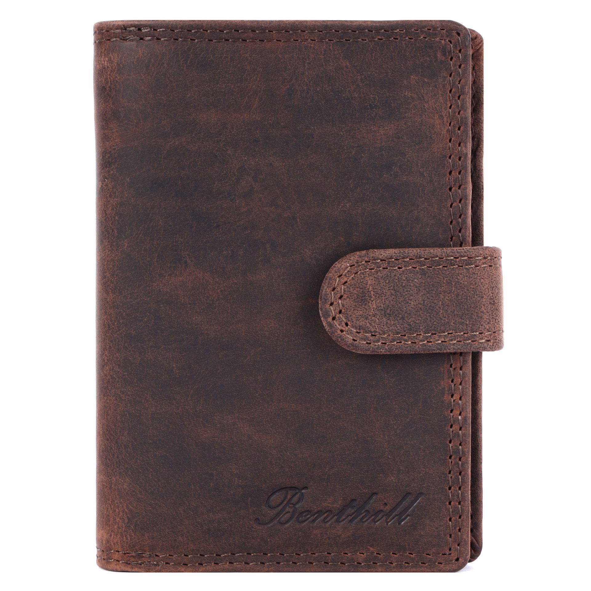 Benthill Geldbörse Damen Echt-Leder RFID Geldbeutel Frauen Vintage Portemon günstig online kaufen