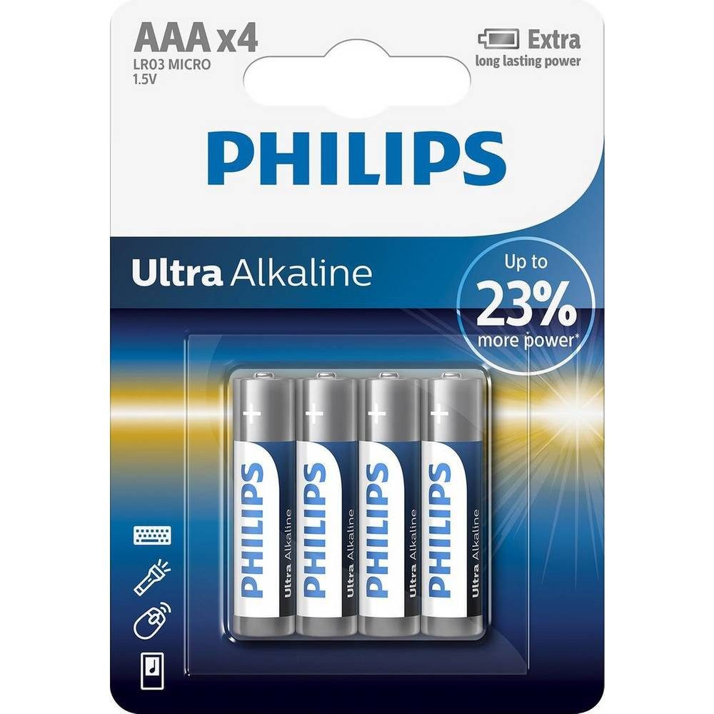 Ultra Alkaline LR03 AAA, 4er Batterie