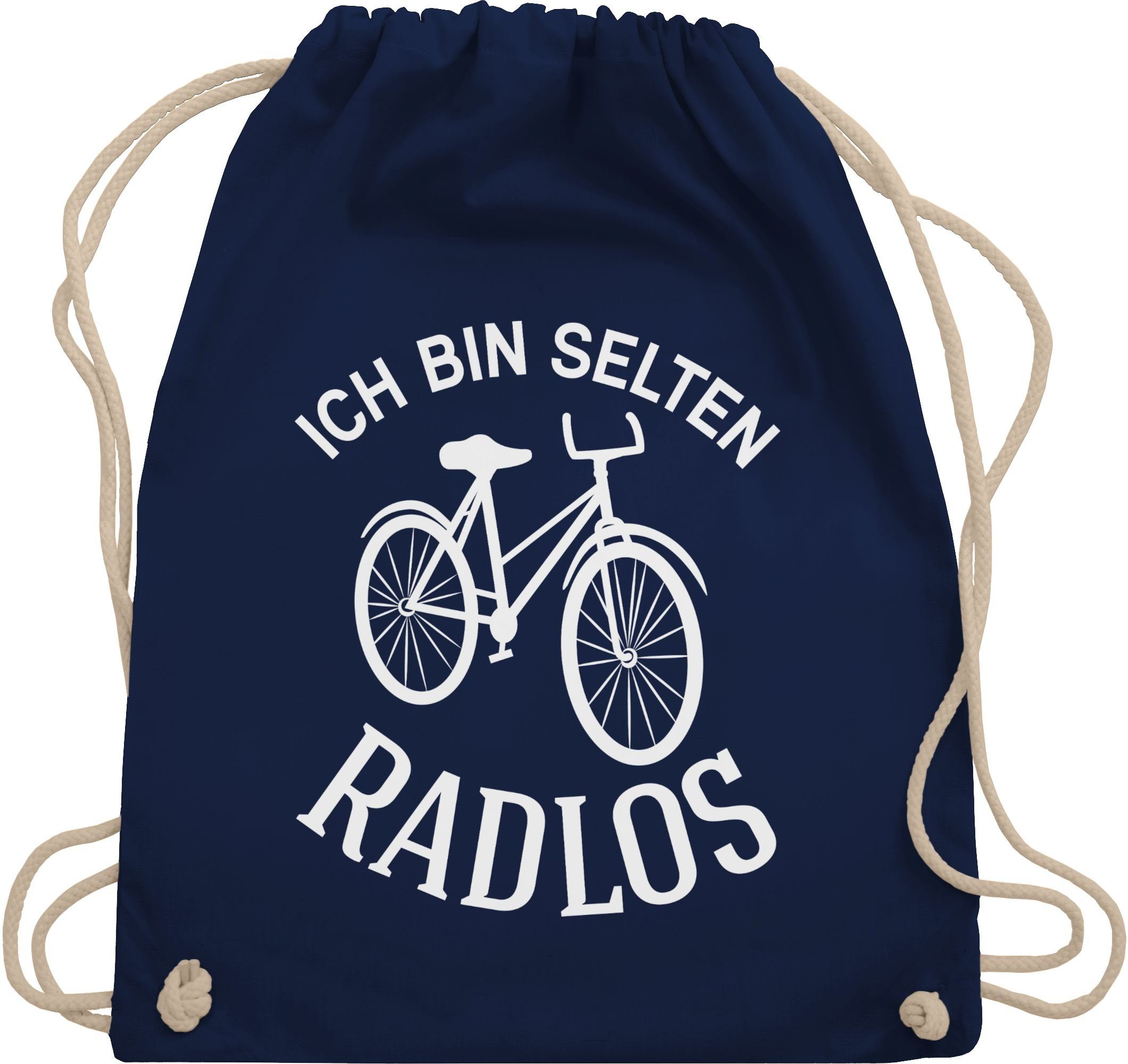 Shirtracer Turnbeutel »Ich bin selten Radlos Sprüche Statement mit