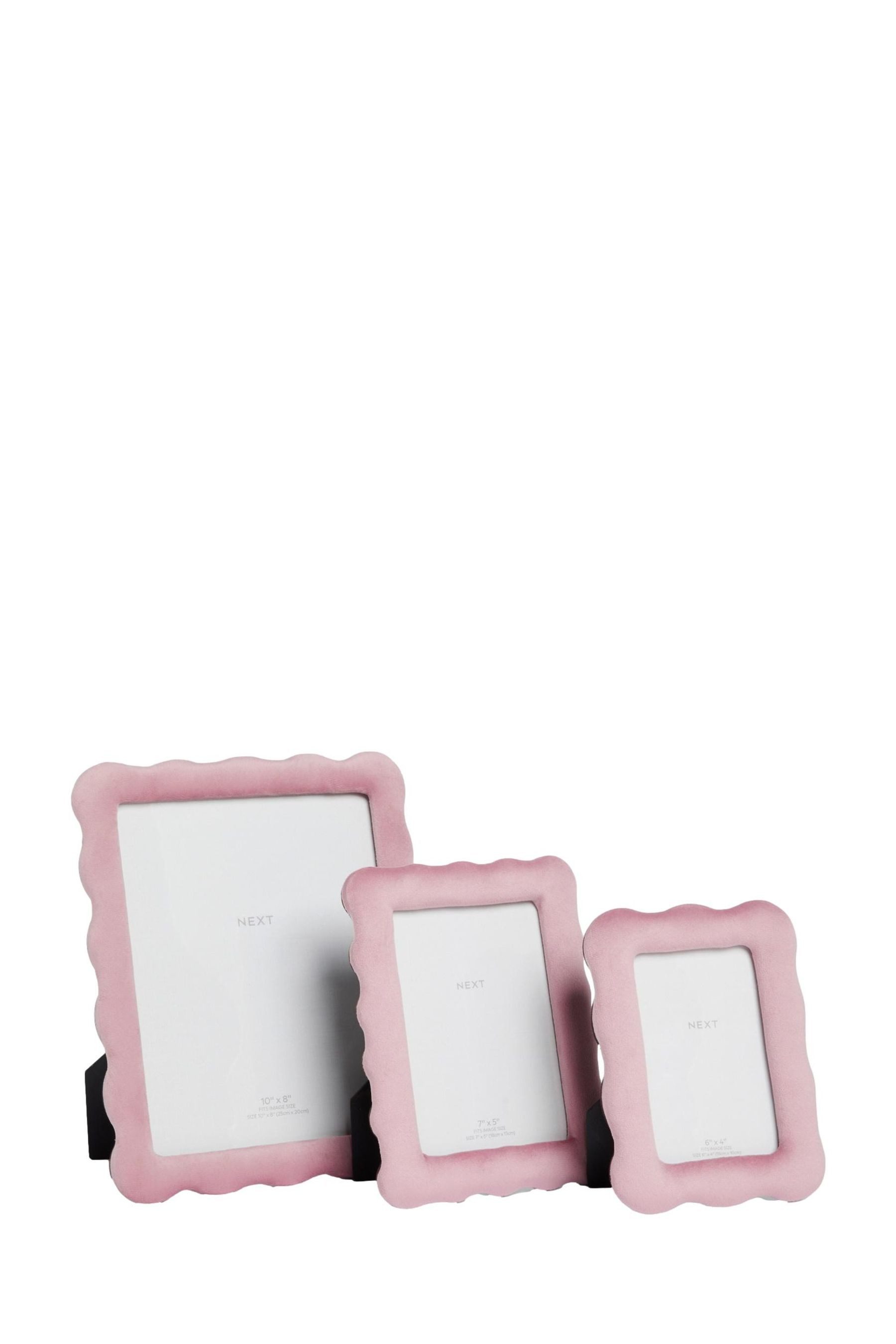 Next Bilderrahmen Fotorahmen aus Samt in Wellenform, (1 St)