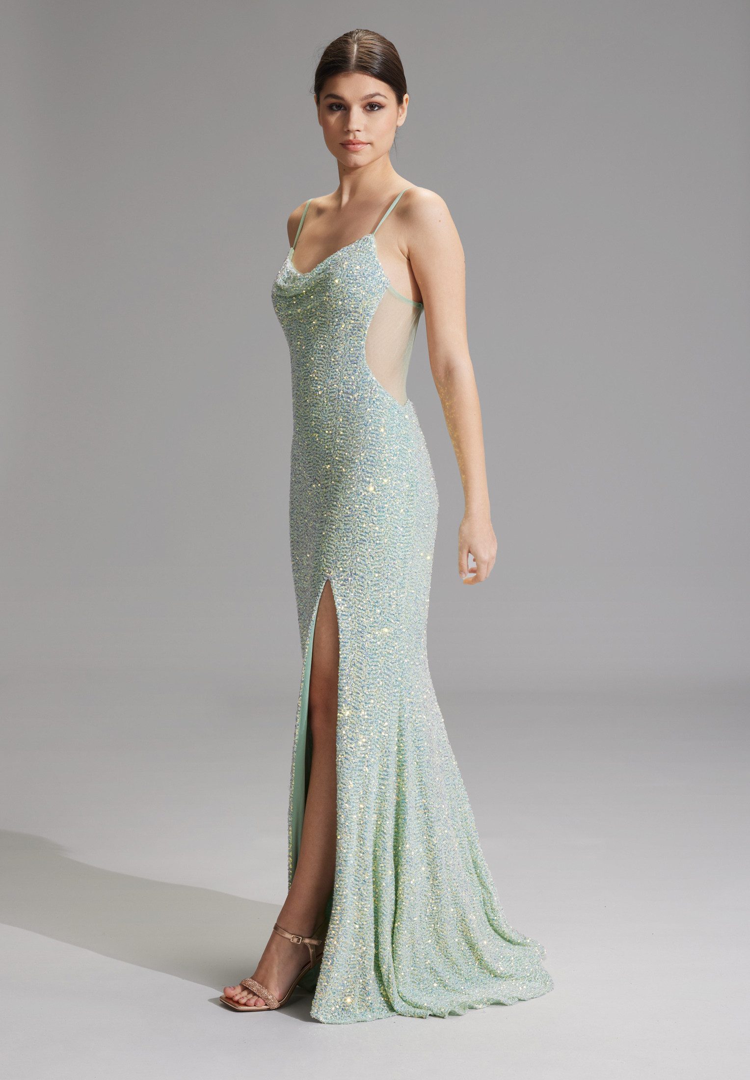 Hey Kyla Abendkleid - Slipdress mit transparenter Rückenpartie Figurbetonte Passform – Bild 5 von 5