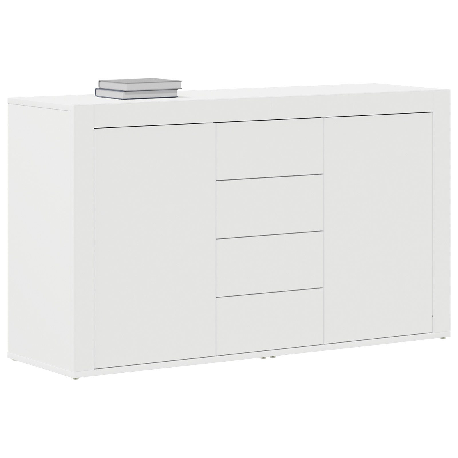 vidaXL Sideboard Weißes Sideboard Weiß Holz günstig online kaufen