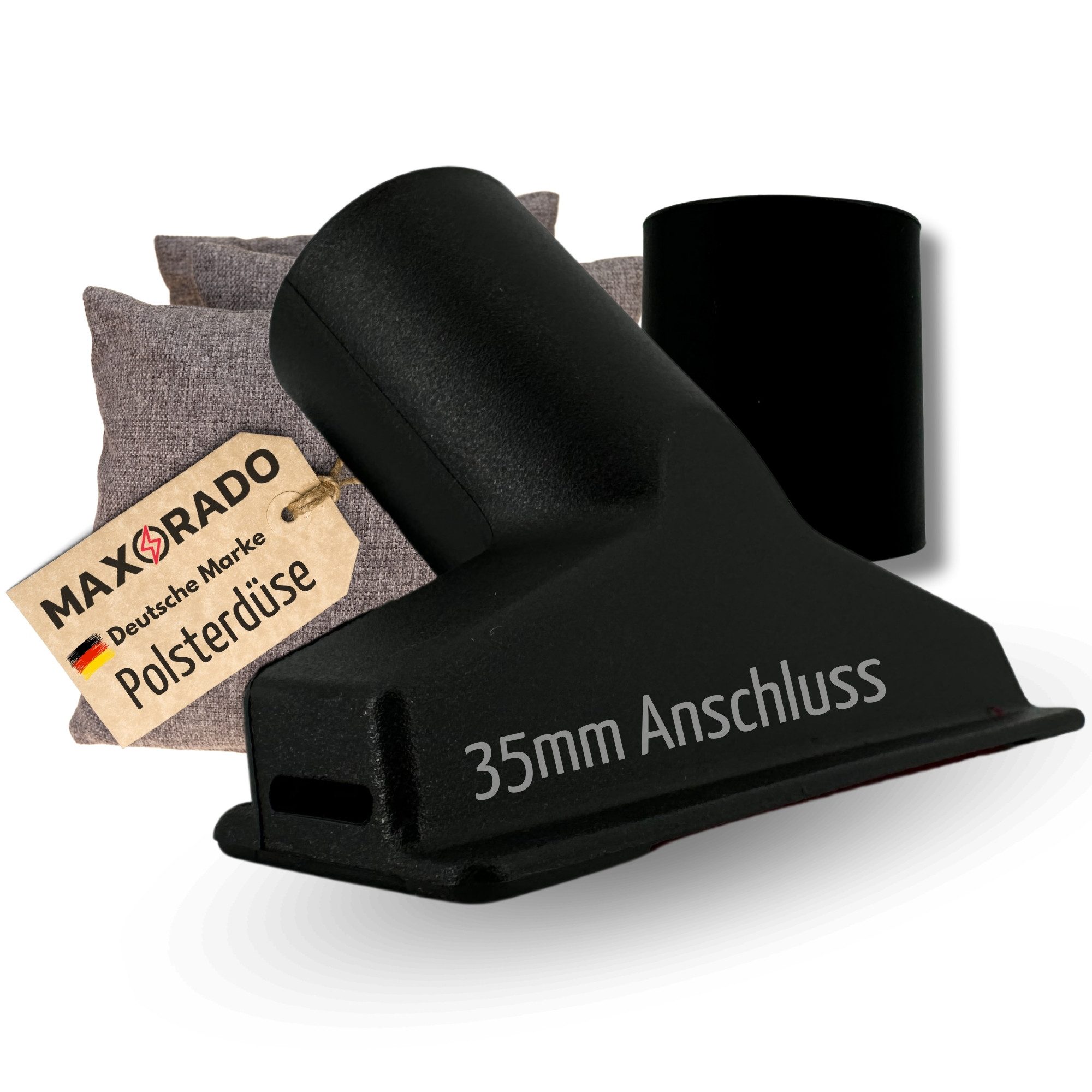 Maxorado Polsterdüse Polsterbürste für Staubsauger 32mm / 35mm Polster Bürste Düse Aufsatz, Zubehör für Bodenstaubsauger, Nass- und Trockensauger, für Kärcher, Bosch, Siemens, Miele, Parkside, Thomas, Henry