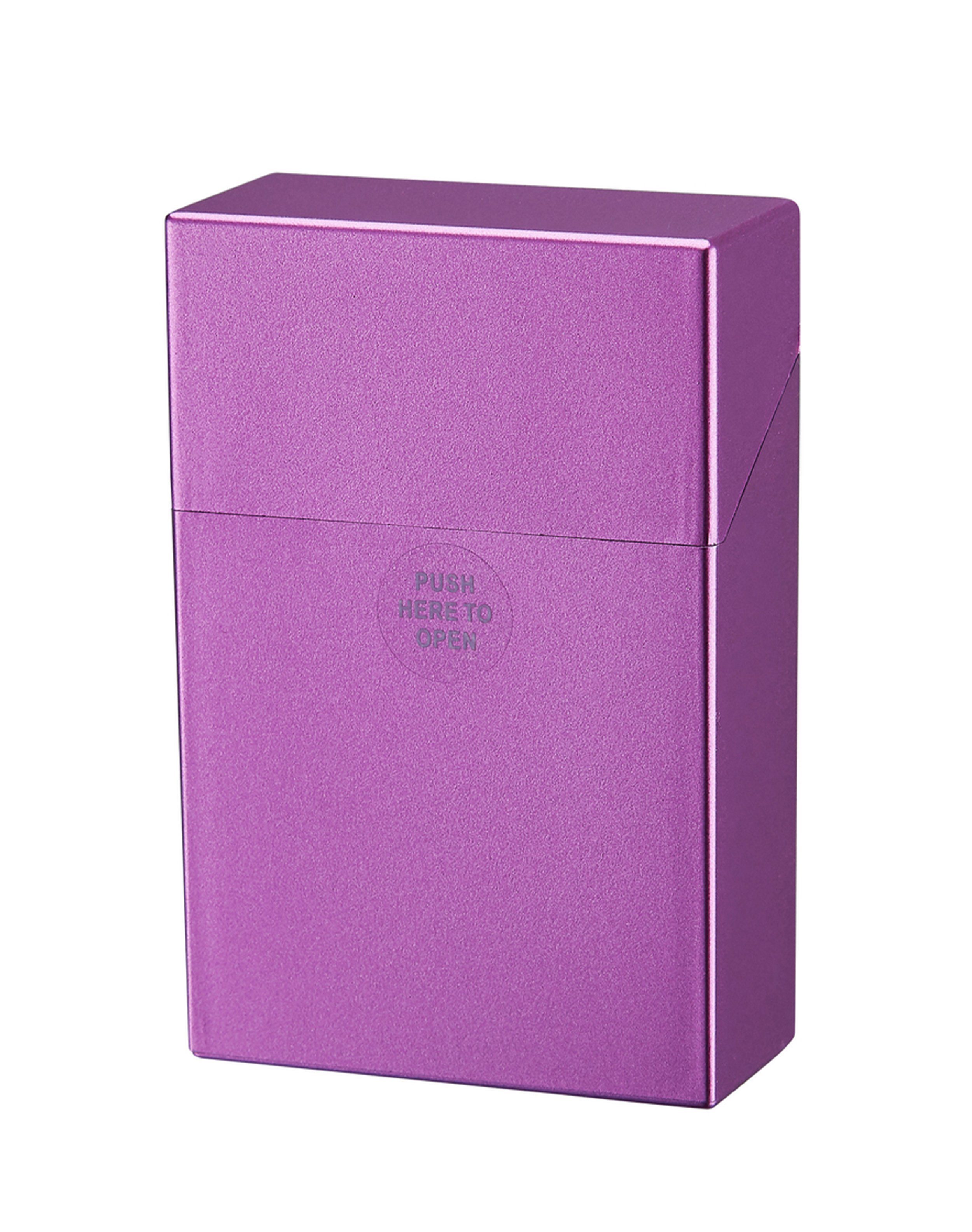 CHAMP Dose ZIGARETTENDOSE mit Sprungdeckel für 20 Zigaretten 35 (Pink), aus Kunststoff Zigarettenbox Zigarettenetui Etui Case Box Dose