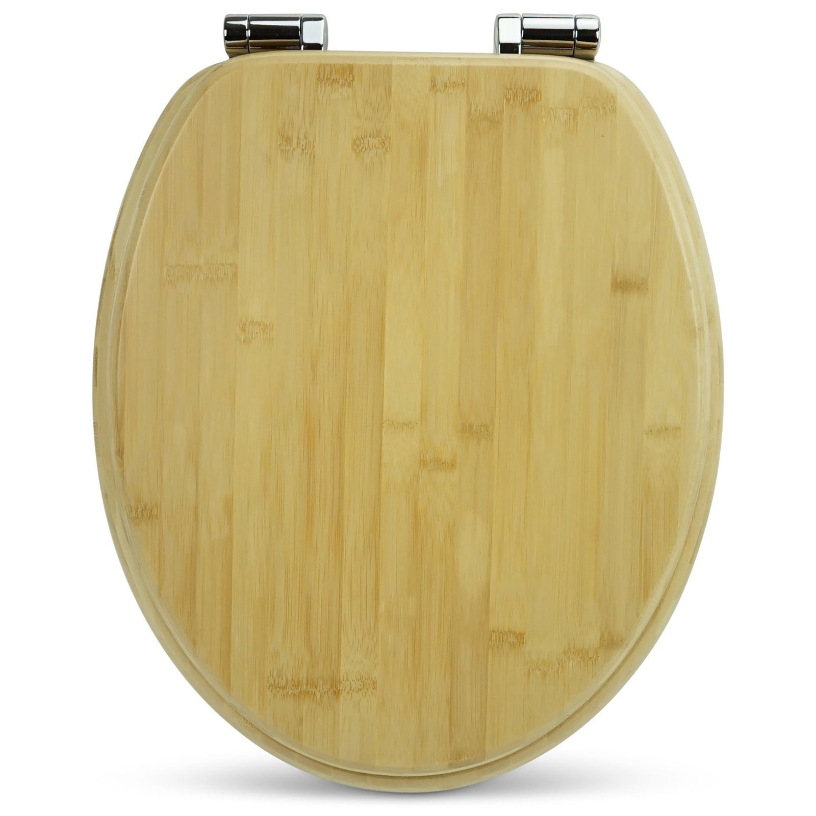 Sanfino WC-Sitz "Brown" Premium Toilettendeckel mit Absenkautomatik aus  Bambus, in edler Holz-Optik, hohem Sitzkomfort, einfache Montage