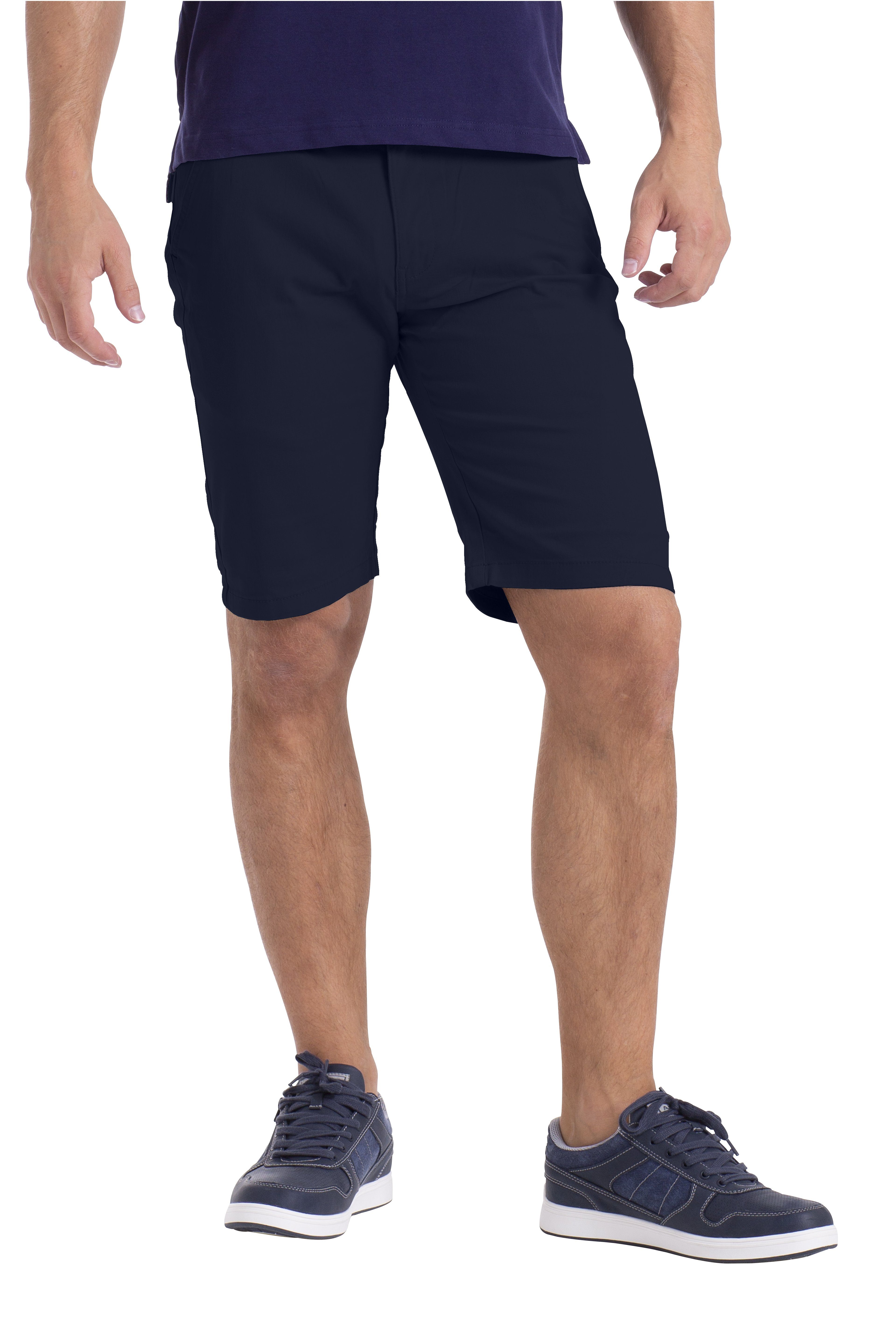 BlauerHafen Chinoshorts Herren Stretch Chino Shorts Slim Fit Bermuda Hose Strecken-Baumwolle – Bild 2 von 3