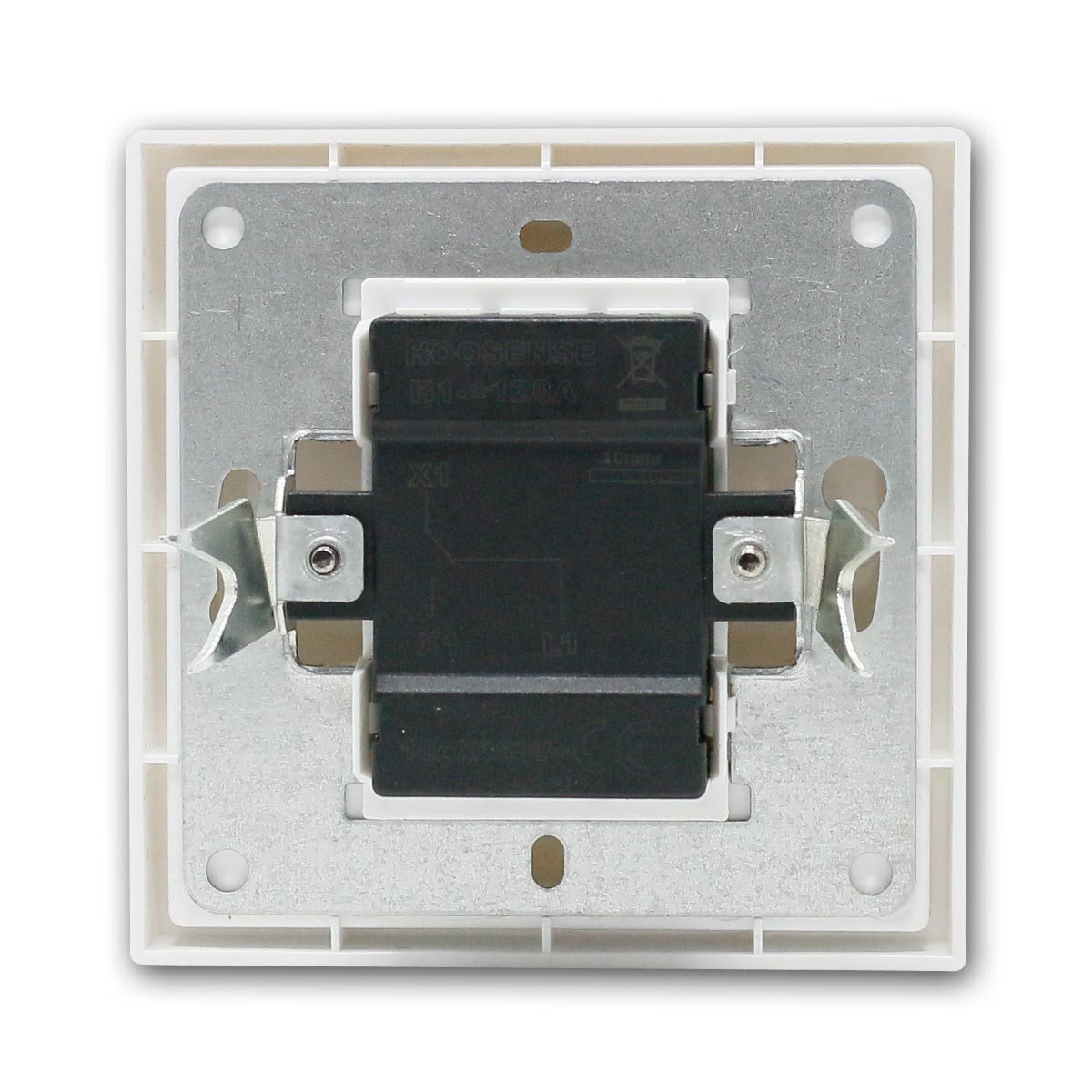 McPower Wechselschalter SHALLOW weiß 250V~/10A mit Rahmen Unterputzschalter – Bild 4 von 5