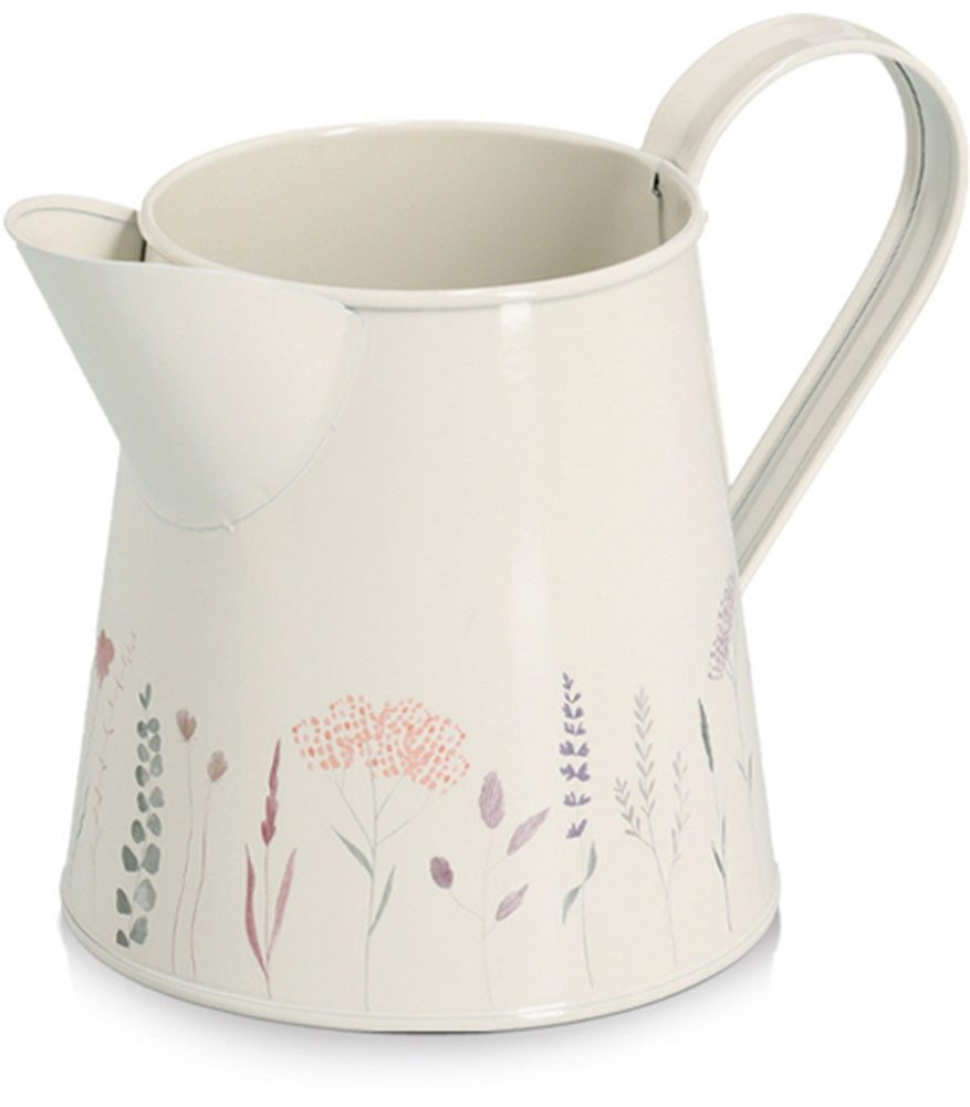 Zeller Present Kanne "Flowers" mit fröhlichem Blumenmotiv, 1,5 l, Dekorativ und funktional, Blumendekor