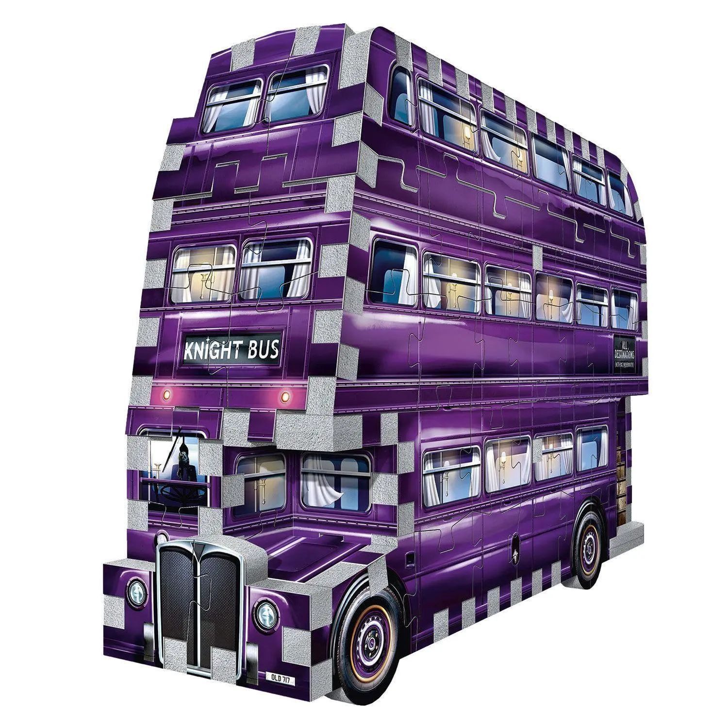 JH-Products Puzzle Der fahrende Ritter Mini Harry Potter / Knight Bus 3D Puzzle 130 Teile, 130 Puzzleteile