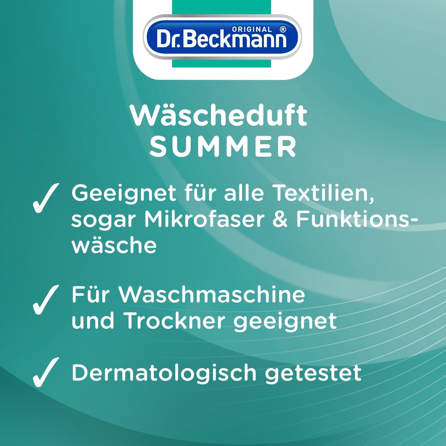 Dr. Beckmann Wäscheduft Summer, (1-St) ml und frischen 250 langanhaltenden Weichspüler 1x Duft, für