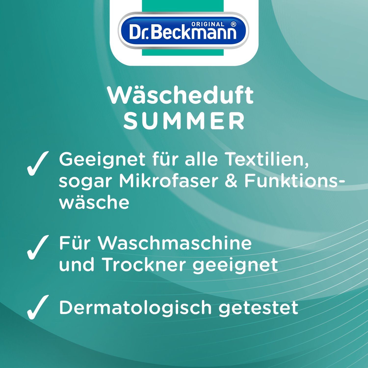Dr. Beckmann Wäscheduft Summer, für frischen und langanhaltenden Duft, 1x 250 ml Weichspüler (1-St)