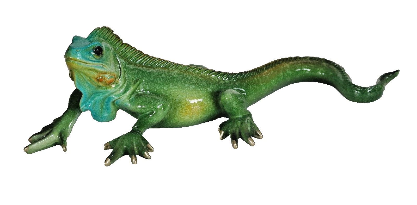 Kaufhaus le petit Tierfigur Deko Leguan Bartagame Eidechse Echse Drachen Skulptur Gecko Figur, Lurch Dekofigur Dekoskulptur Dekoobjekt aus Polyresin (Kunststein)