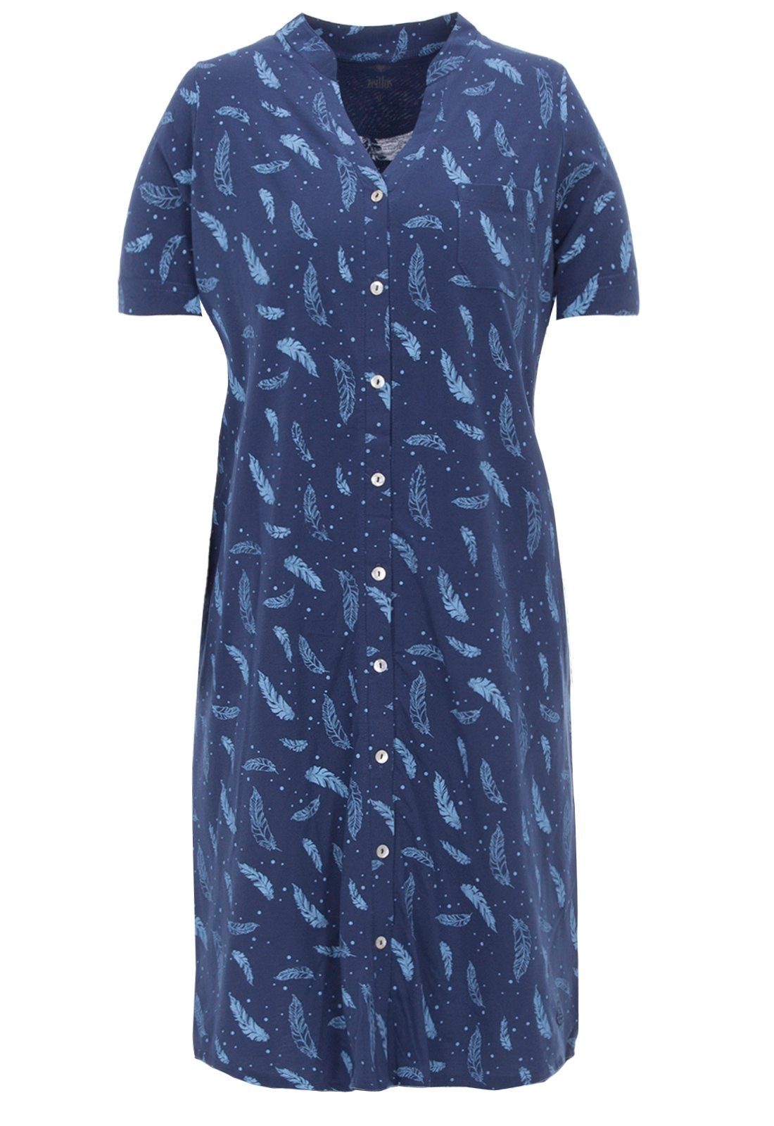 zeitlos Nachthemd Nachthemd Kurzarm - Feder