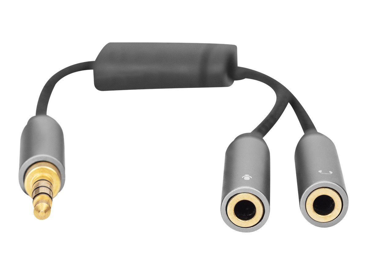 PC-Lautsprecher 0,2mm 2x3,5mmBuchse Digitus Klinke DIGITUS Headset Adapter,3,5mm auf