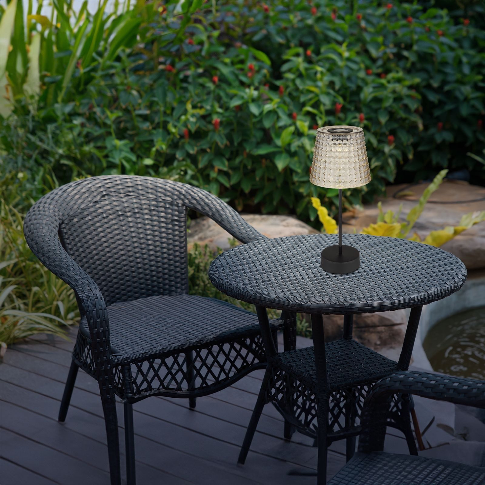 bmf-versand LED Solarleuchte Tischlampe 2er Set günstig online kaufen