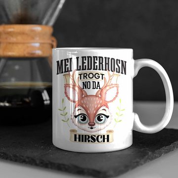 Trendation Tasse Oktoberfest Mei Lederhosn Trogt No Der Hirsch Lustiger Spruch Geschenk