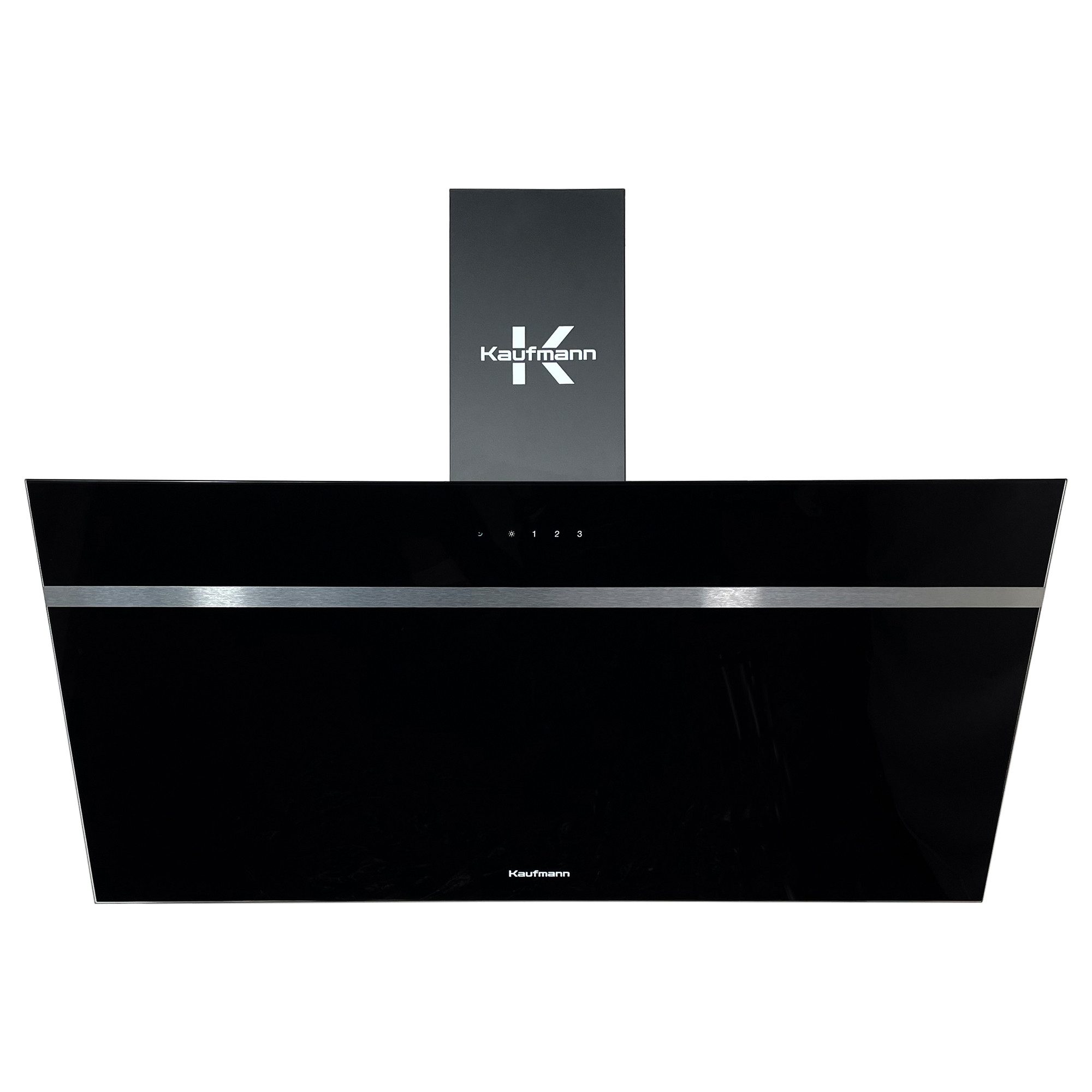 KAUFMANN Kopffreihaube VIKTORIA 90 BL+Kohlefilter, Kopffrei Dunstabzugshaube 90 cm, 1000 m³/h VIKTORIA 90 BL+Kohlefilter, Kopffrei Dunstabzugshaube 90 cm, 1000 m³/h, Dunstabzugshaube 90cm,Wandhaube, Schwarz Glas, Fernbedienung