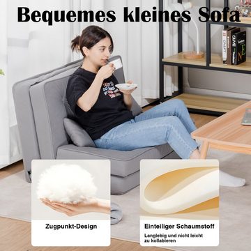 COMHOMA Relaxsessel Bodensofa Klappbar Bodensessel mit Schlaffunktion, Lazy Sofa, gepolsert mit 5-stufig Verstellbarer Rückenlehne