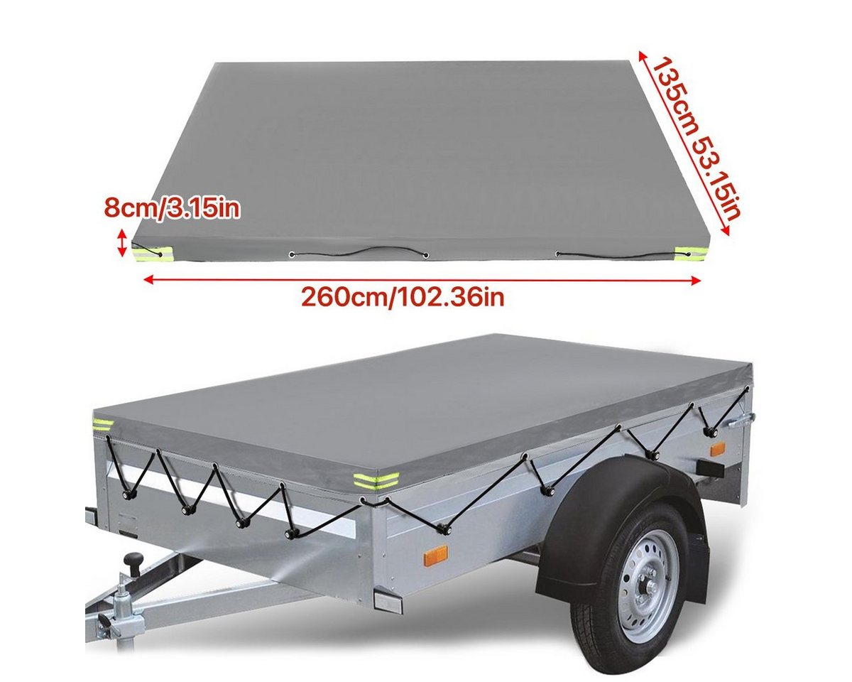 Thumbnail - ELUTO Schutzplane (1-St), Anhängerplane Flachplane für 500/750kg Anhänger
