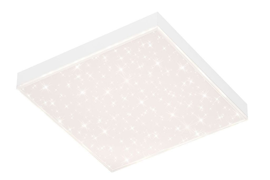 Briloner Leuchten LED Deckenleuchte 7381-016, Dimmfunktion, LED fest integriert, 2700K - Extra-Warmweiß, Stern Deckenlampe CCT dimmbar Leuchtkante 29,5cm