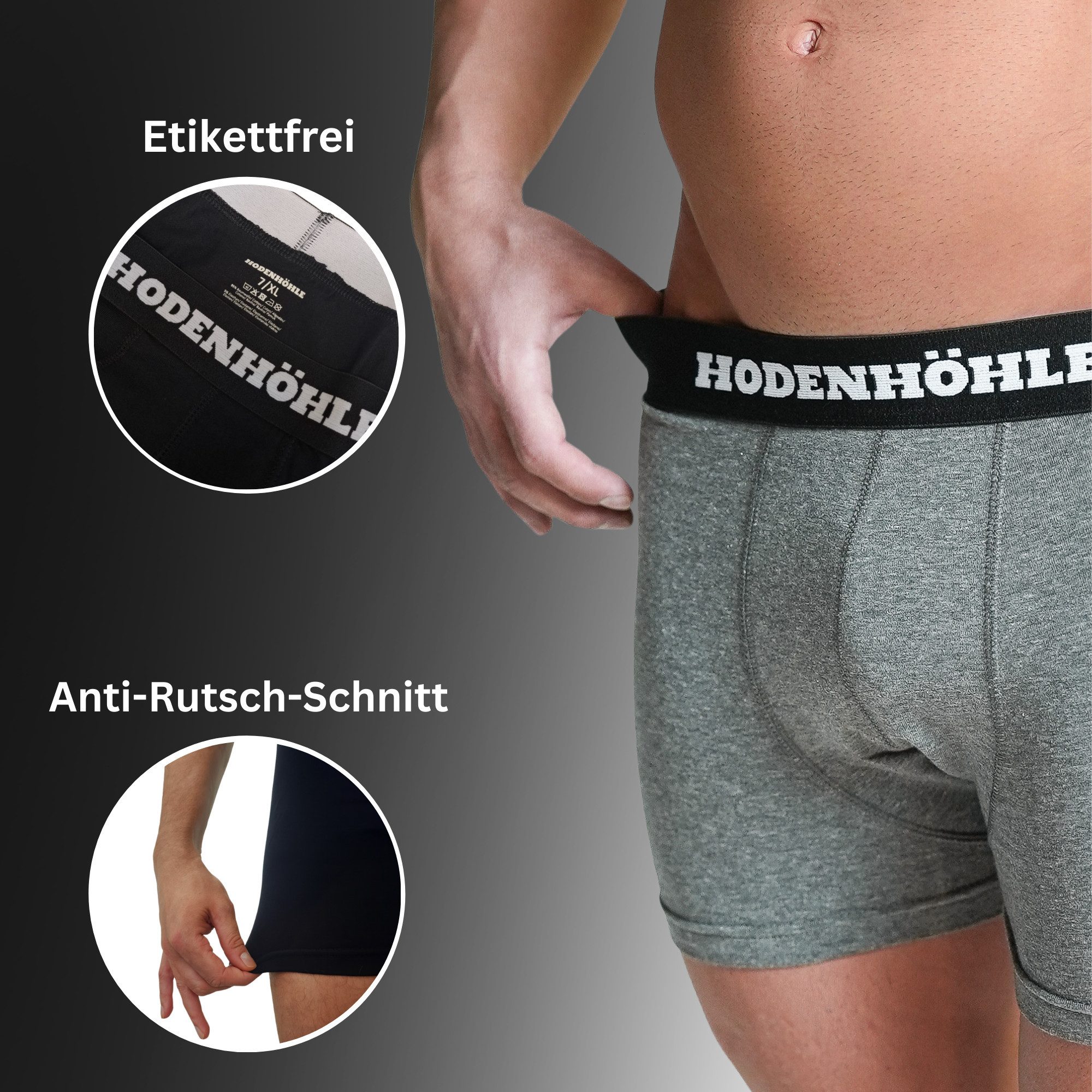 Hodenhöhle Boxershorts Enge Retroboxershorts Pants Herren Unterhose Baumwol günstig online kaufen
