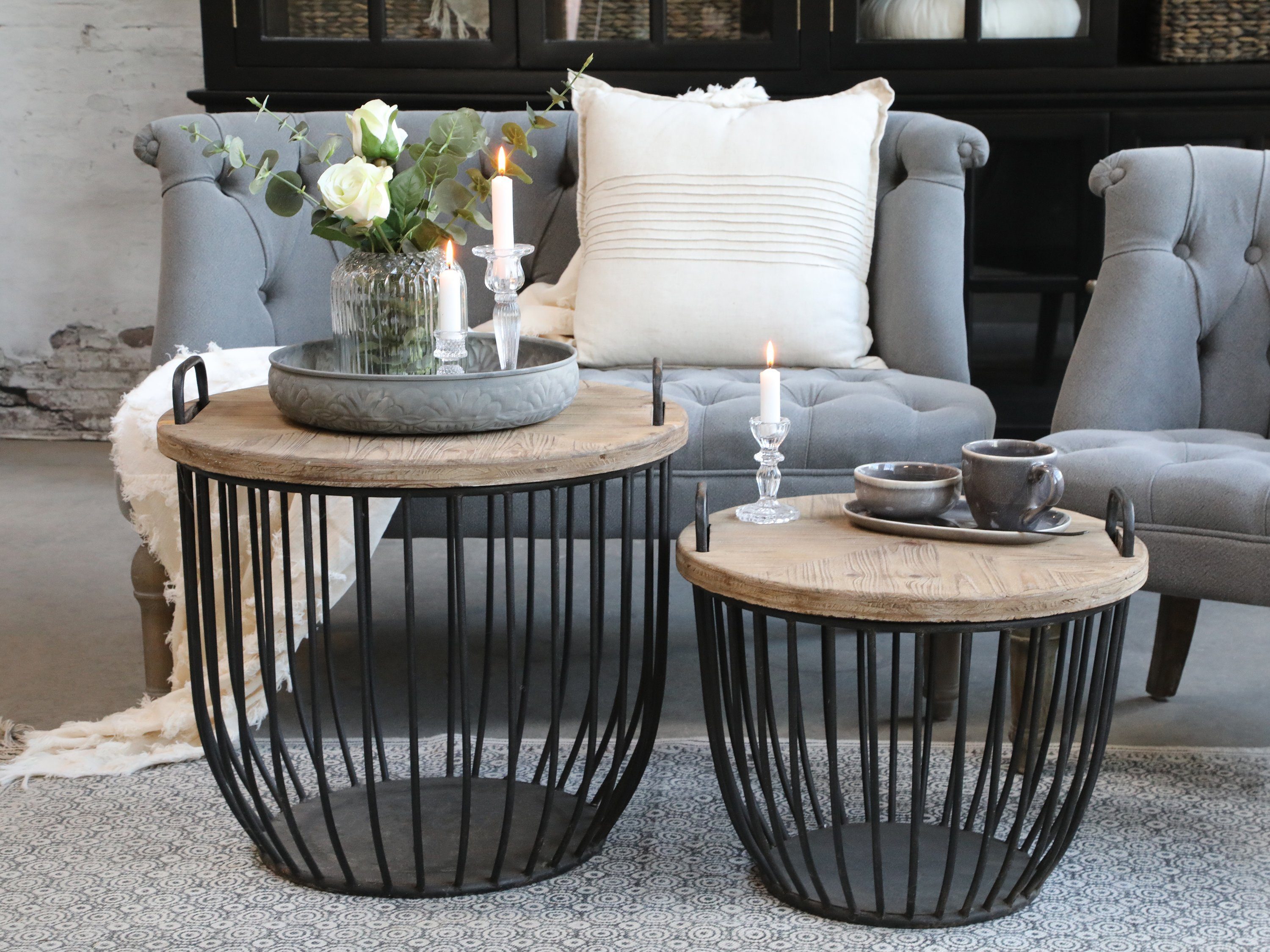 Chic Antique Beistelltisch 1 x Beistelltisch günstig online kaufen