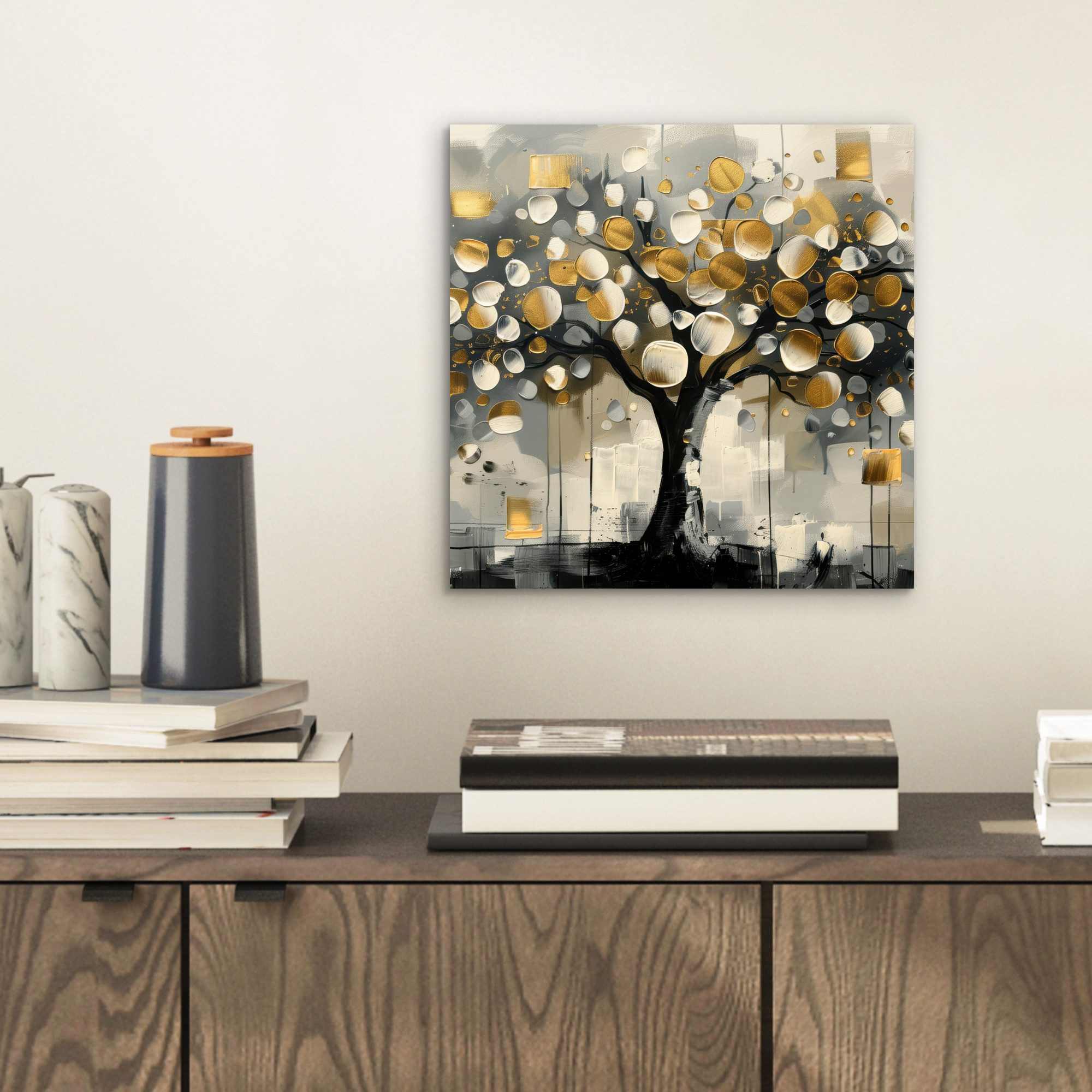 MuchoWow Metallbild Baum - Abstrakt - günstig online kaufen