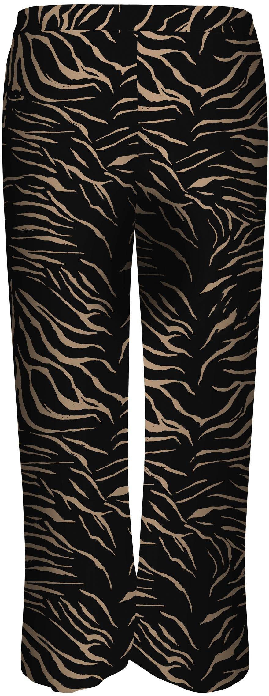 ONLY CARMAKOMA Schlupfhose CARNOVA 177911003 PANT LOLLI LIFE WIDE ZEBRA Black/WILD