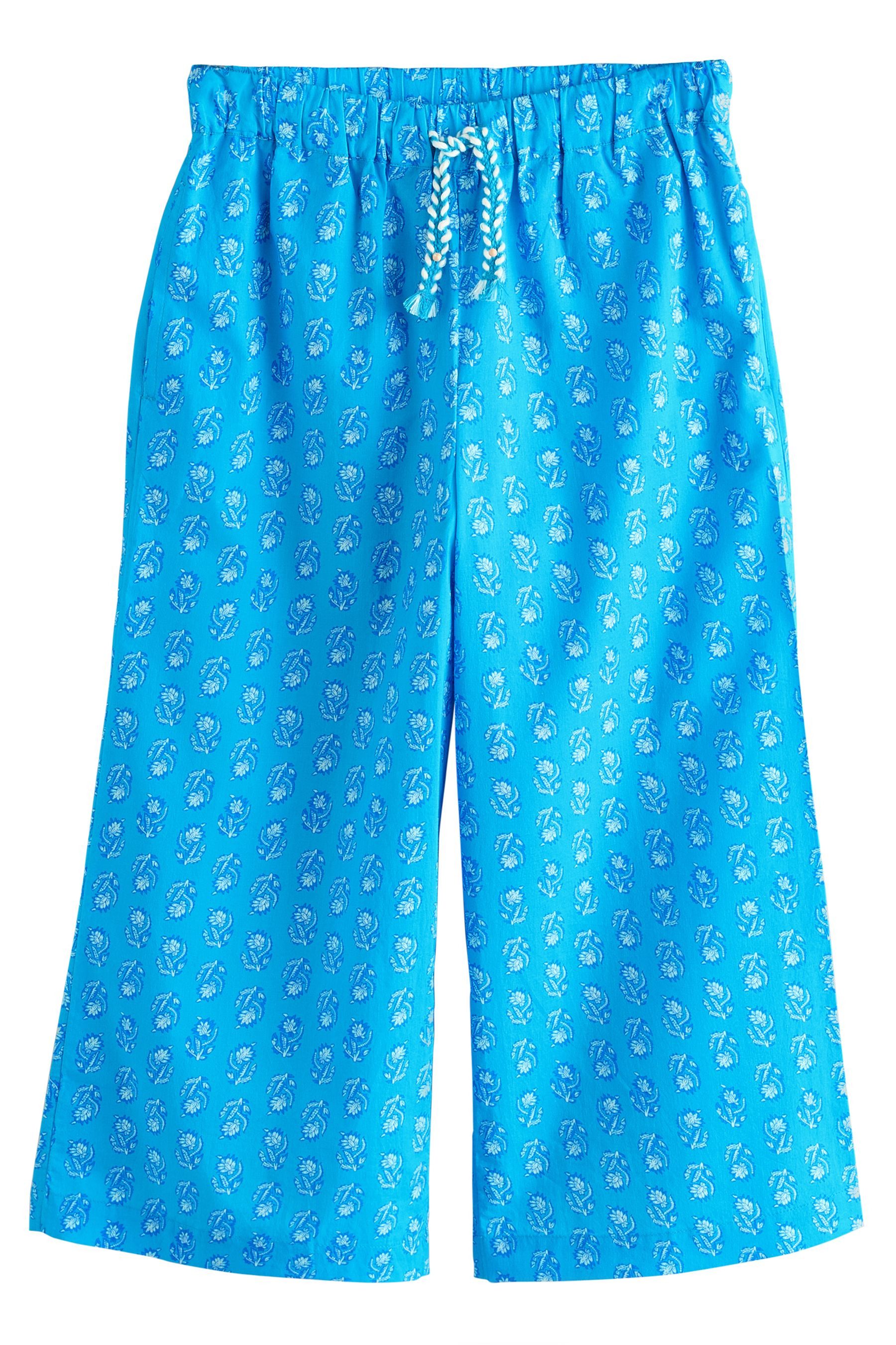 Next Strandhose Strandhose mit Print aus 100 % Baumwolle (1-tlg)