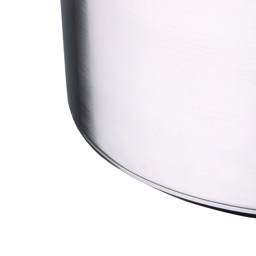 Renberg Suppentopf induktionsfähig Silber, Edelstahl, Großraumtopf spülmaschinengeeignet, aus Farbe: Edelstahl,