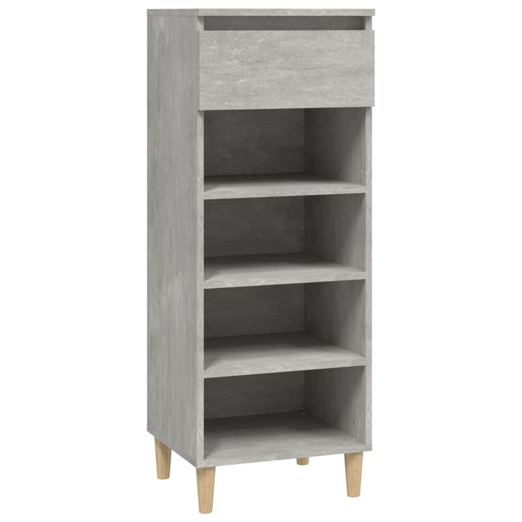 vidaXL Schuhschrank NA Schuhschrank Betongrau 40x36x105 cm Spanplatte