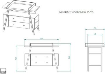 Schardt Babyzimmer-Komplettset Holly Nature, (Set, 3-St., Kinderbett, Kleiderschrank, Wickelkommode), Made in Germany; mit Kinderbett, Schrank und Wickelkommode