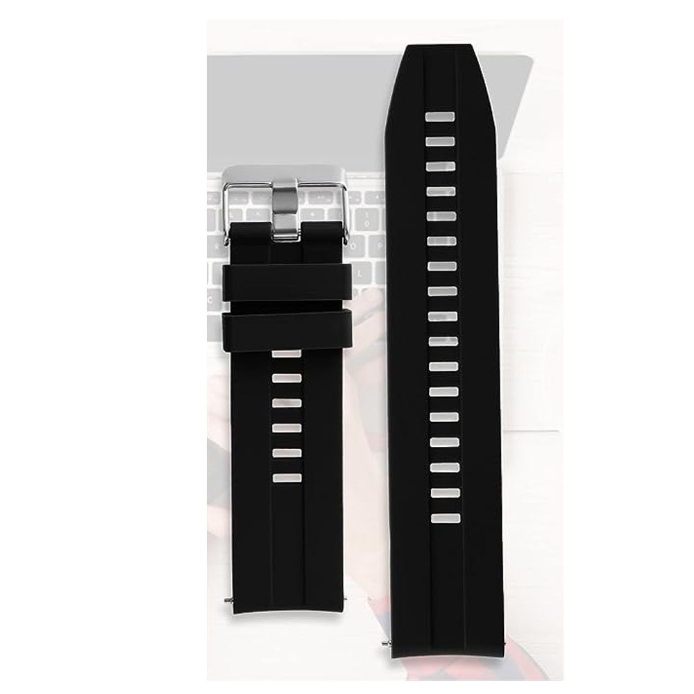FELIXLEO Uhrenarmband Uhrenarmbänder Silikon,Schnellverschluss Weichgummi Ersatzriemen 22mm