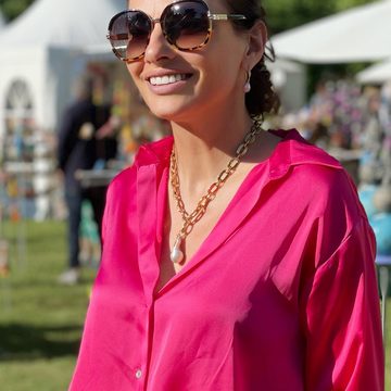 Célia von Barchewitz Gliederkette "RAJA", Damen Perlen-Halskette kurz, Länge ca. 70 cm, Anhänger abnehmbar oder austauschbar