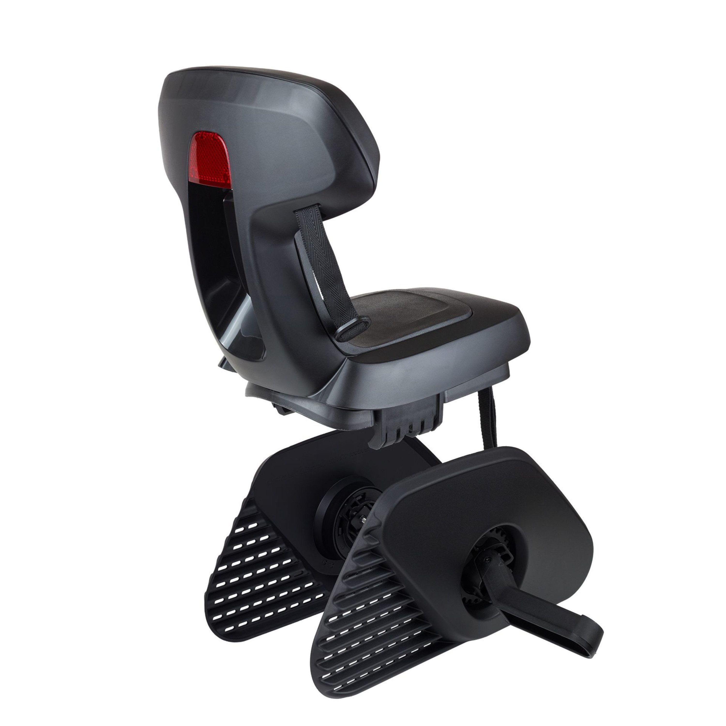 Polisport Fahrradkindersitz Guppy Junior Black Edition Kindersitz, bis 35 kg, E-Bike geeignet