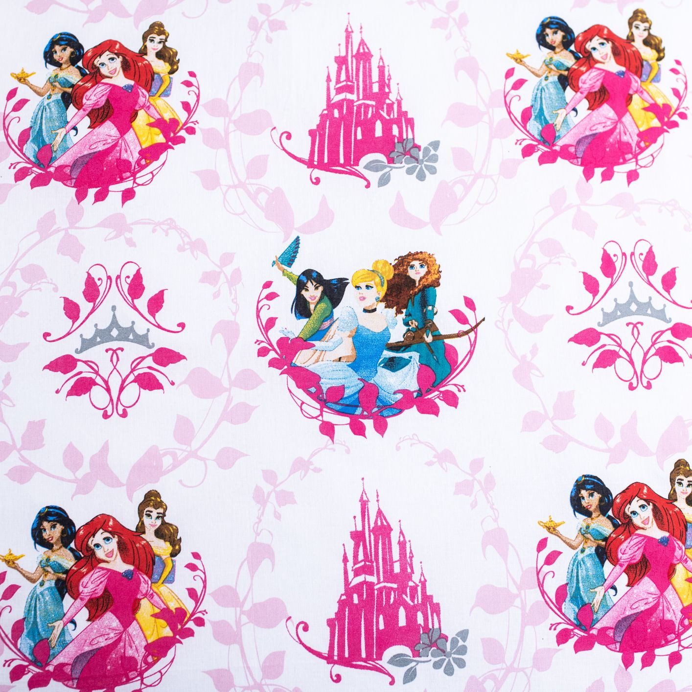 Disney Kinderbettwäsche Prinzessinnen Design Kuschelige Baumwolle, 140x200 cm & 70x90 cm – Bild 5 von 5