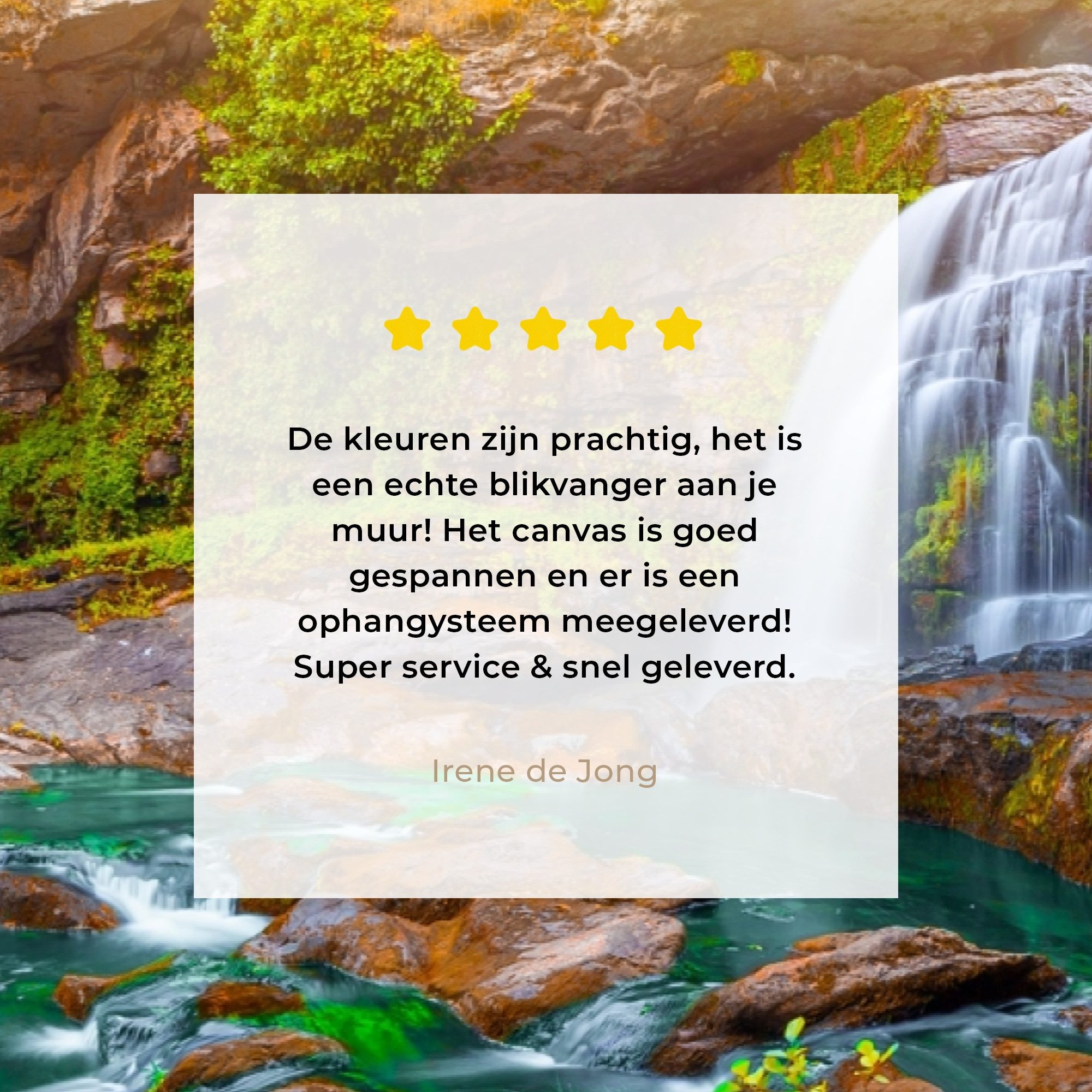 OneMillionCanvasses® Leinwandbild Natur - Wasserfall - günstig online kaufen