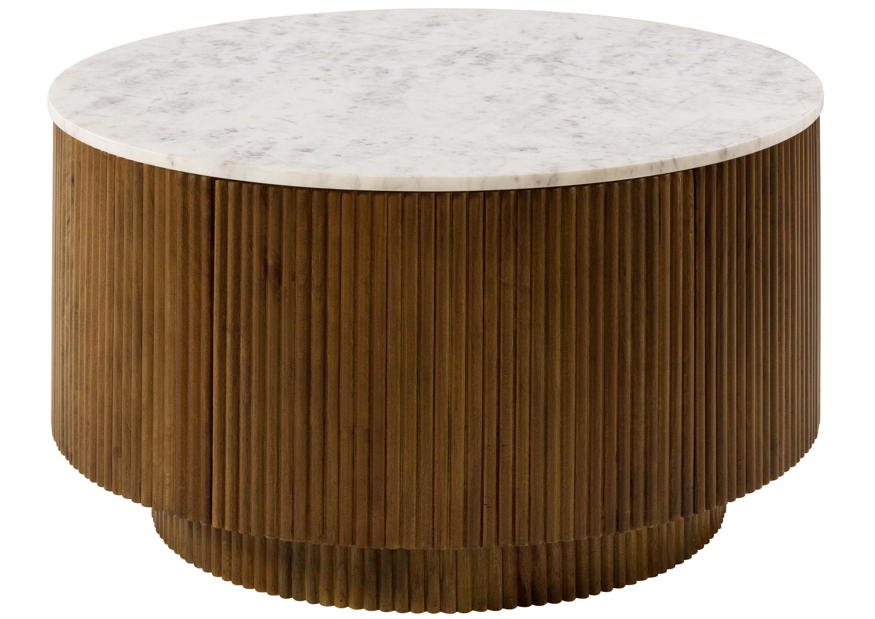Massivmoebel24 Couchtisch BARCELONA (rund Mango 80x80x45 günstig online kaufen