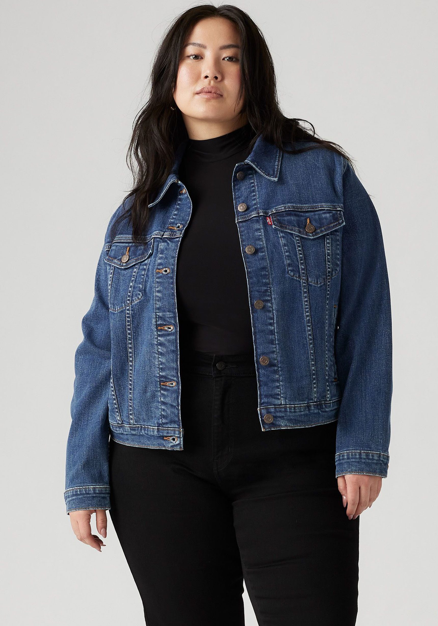 Levi's® Plus Jeansjacke mit Stretch und Brusttaschen günstig online kaufen