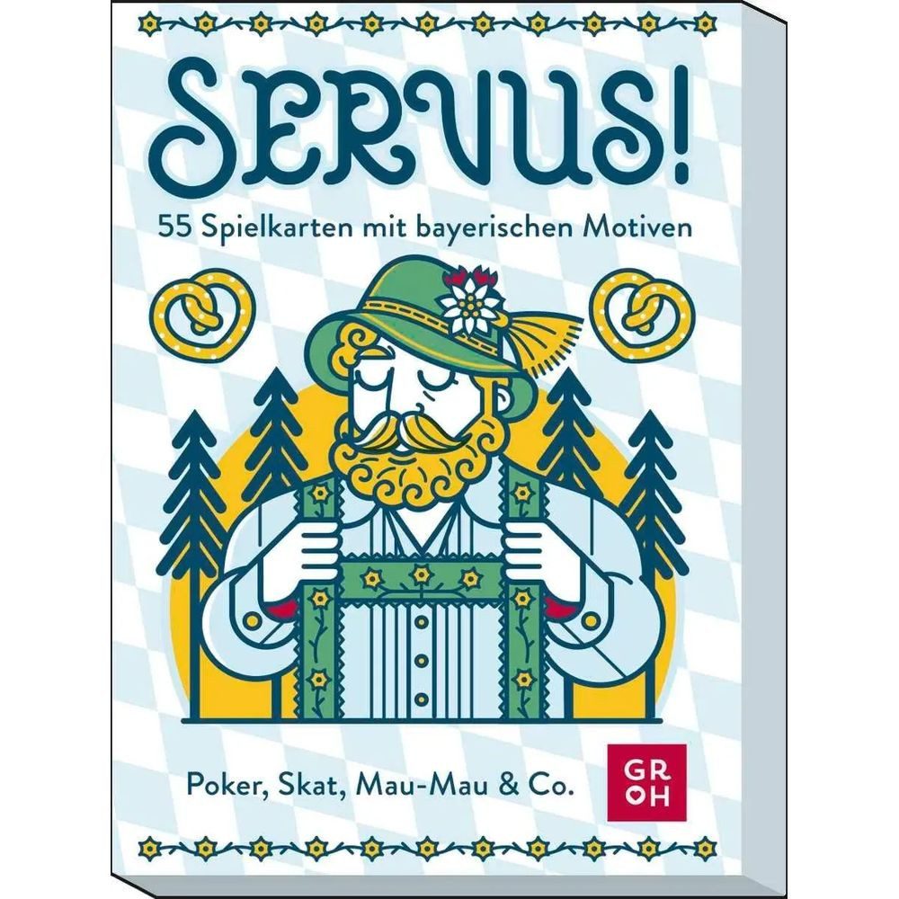 groh Verlag Spiel Servus! 55 Spielkarten mit bayerischen Motiven