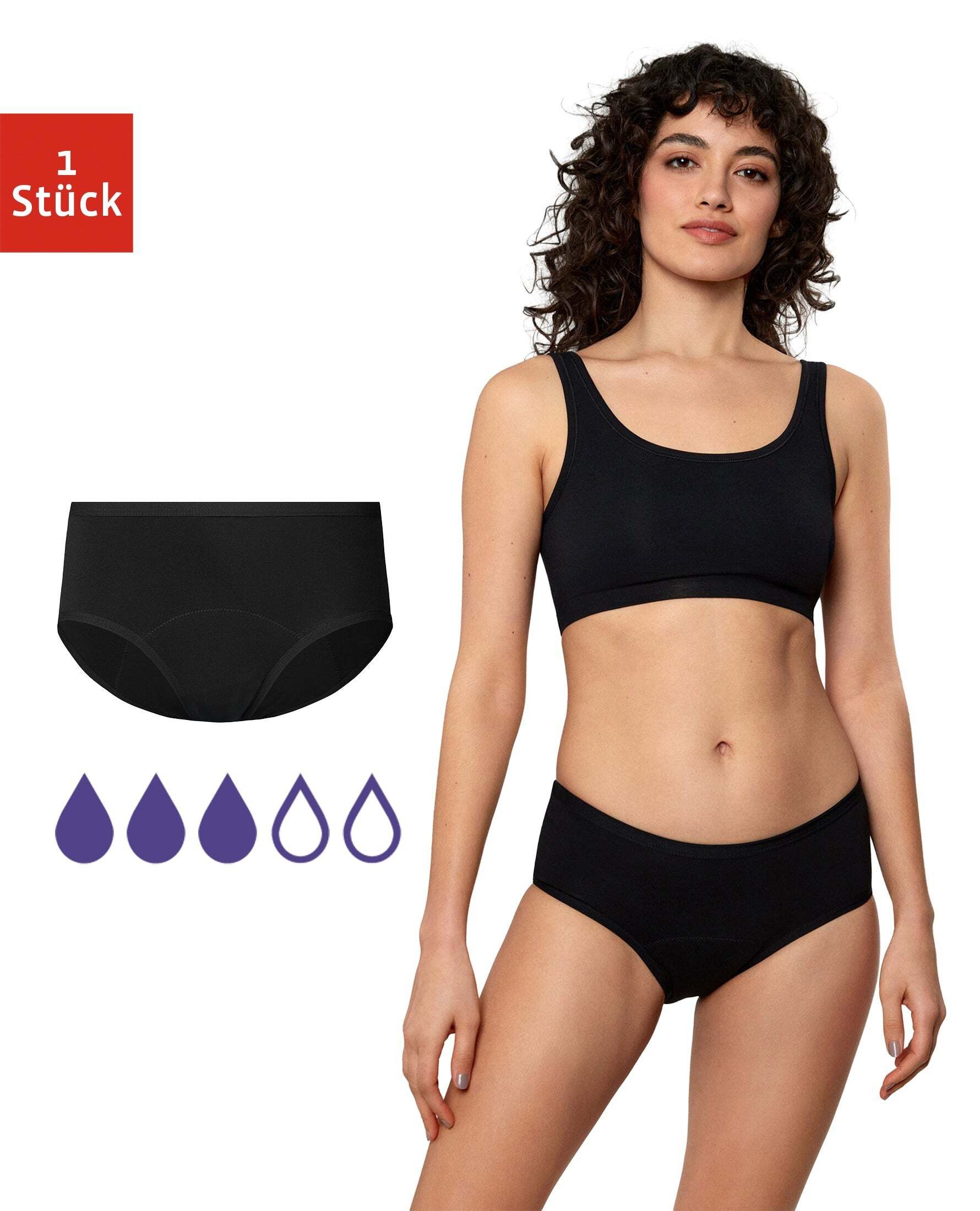 SNOCKS Periodenslip femtis by SNOCKS Period Panty - LENE Обтягивающие трусы (1-St) mit mittlerer Saugkraft