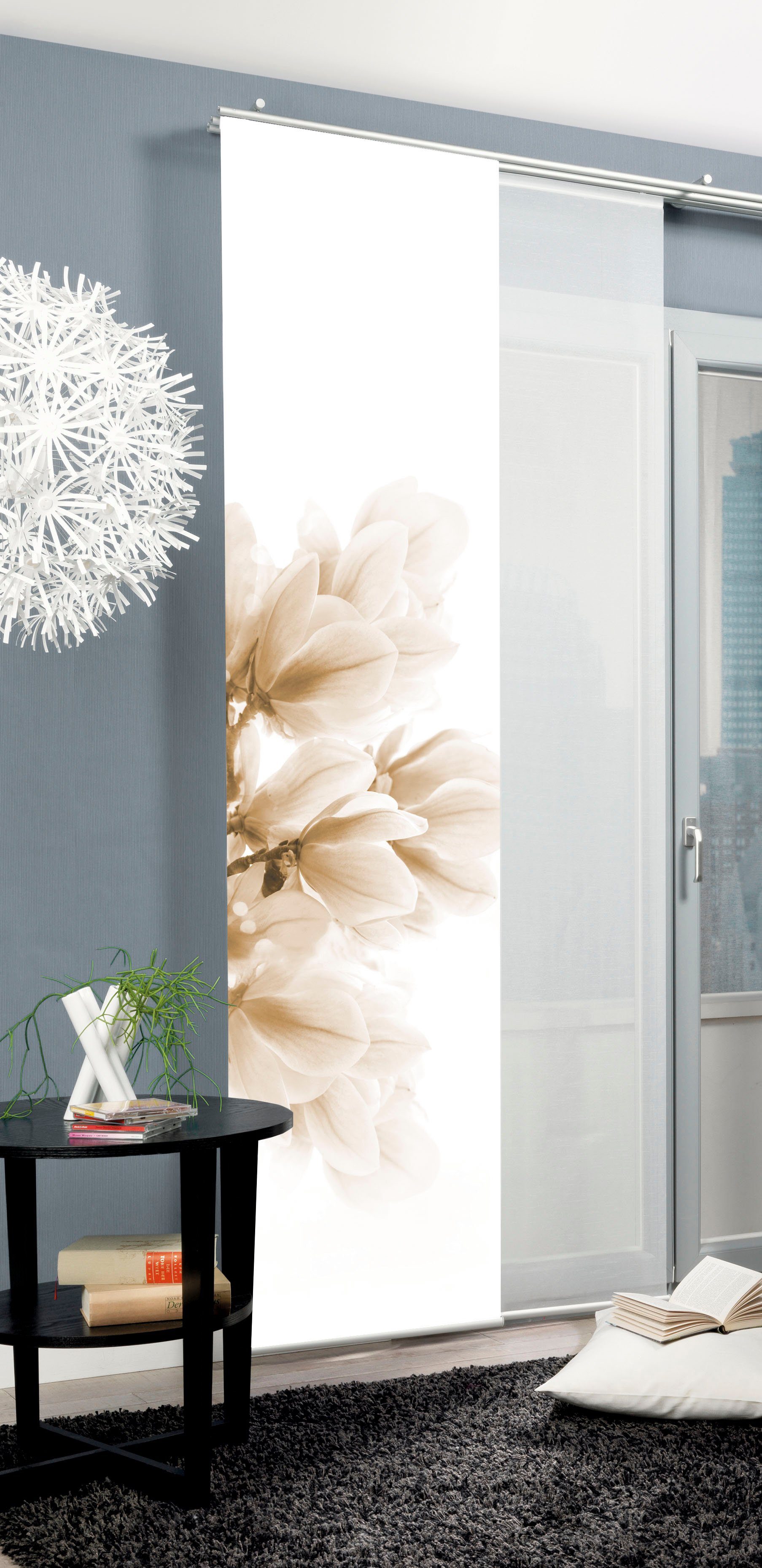 HOME WOHNIDEEN Schiebegardine KESSI (1 St), Paneelwagen, blickdicht, Schieb günstig online kaufen