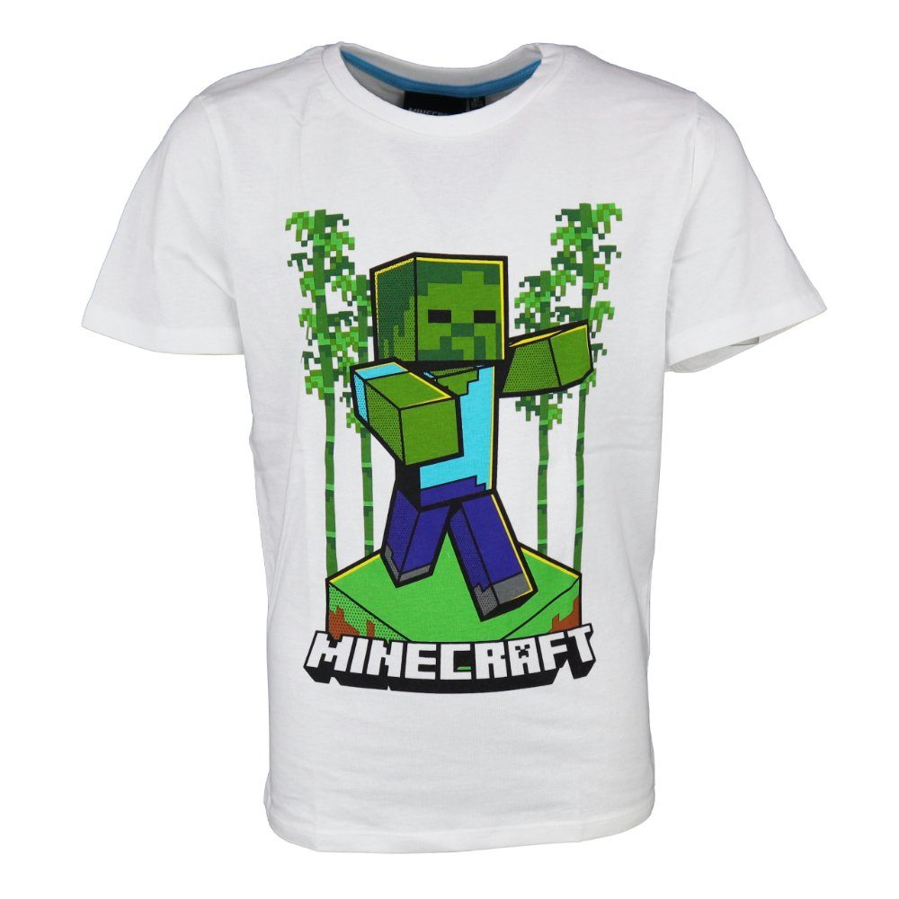 Minecraft T-Shirt Minecraft Zombie in the Wood Kinder kurzarm Shirt 100% Baumwolle