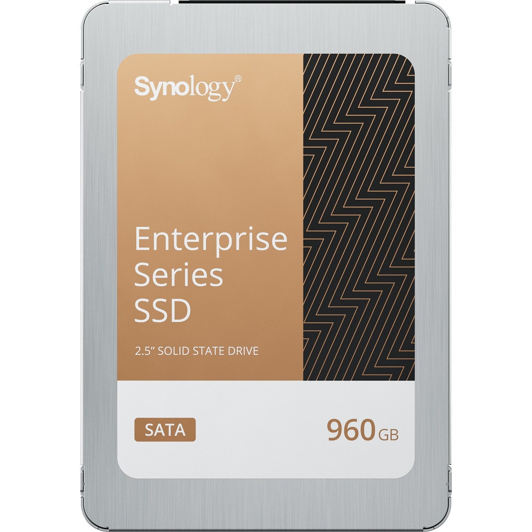 Synology Enterprise 960GB SATA SSD NAS 2.5 Zoll interne SSD (960 GB) 2,5 Zoll" 500 MB/S Lesegeschwindigkeit, 500 MB/S Schreibgeschwindigkeit, Power Loss Protection, DSM Integration, Enterprise QoS