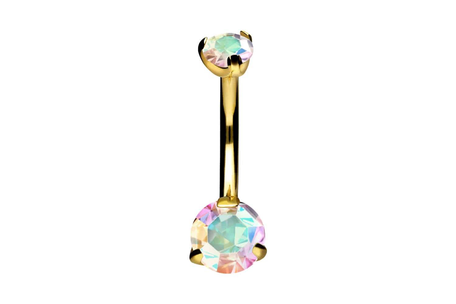 PIERCINGLINE Bauchnabelpiercing Titan Mini Bananabell mit günstig online kaufen