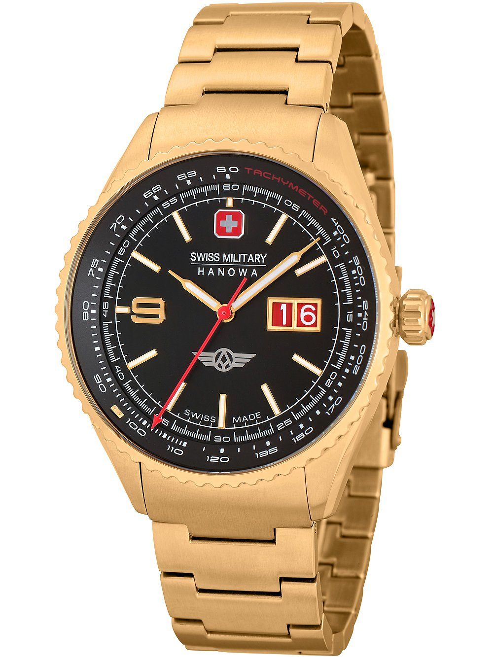 Swiss Military Hanowa Quarzuhr Swiss Military Hanowa SMWGH2101010 Afterburn Herrenuhr 43mm 10ATM Swiss Military Hanowa SMWGH2101010 Afterburn Herrenuhr 43mm 10ATM