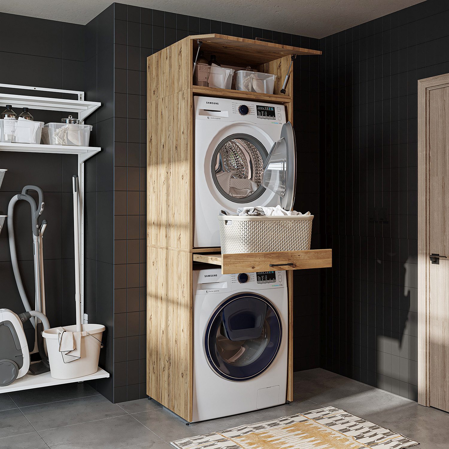 Roomart Waschmaschinenumbauschrank (Waschmaschinenschrank für Trockner und günstig online kaufen