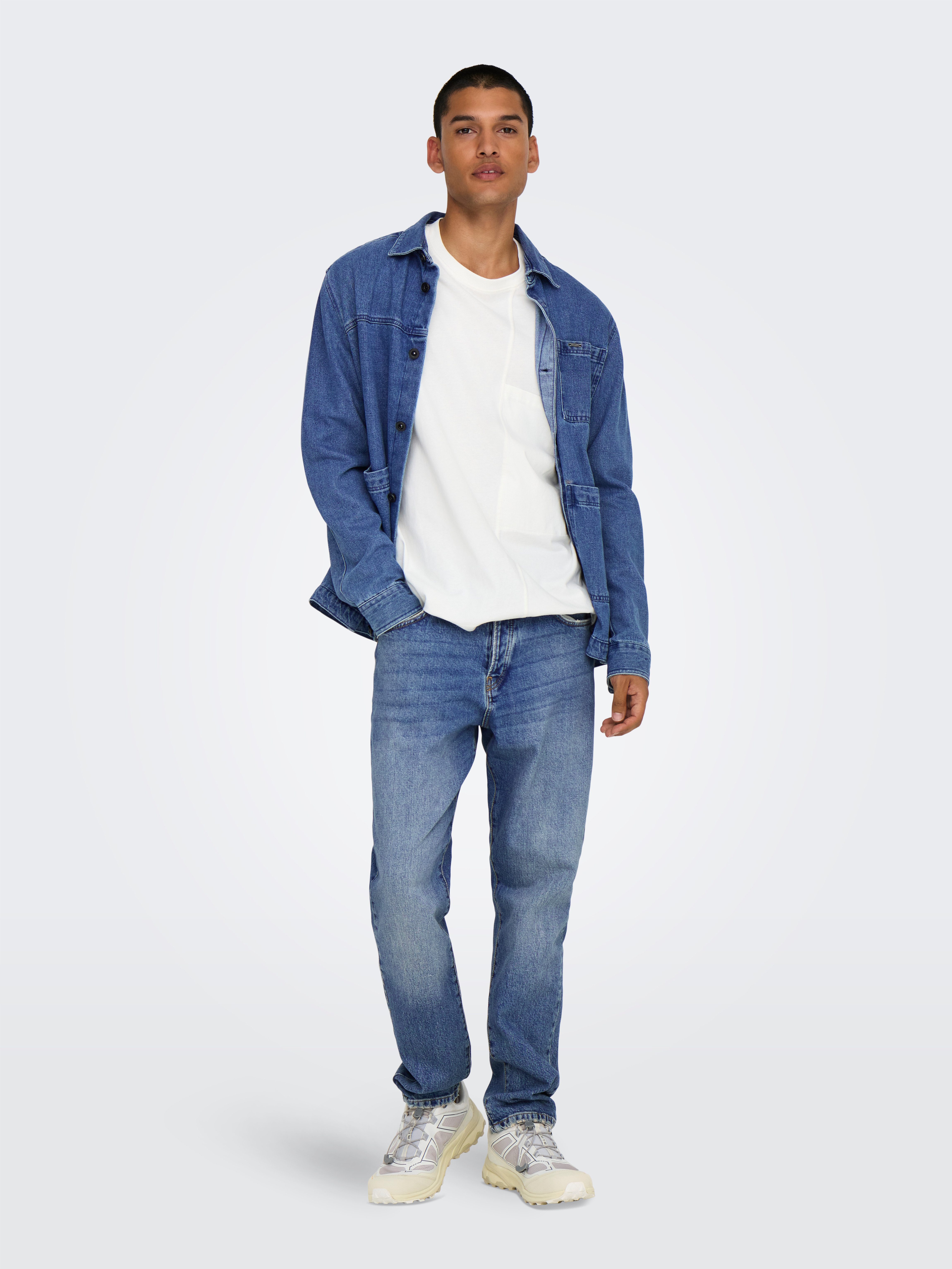 ONLY & SONS Tapered-fit-Jeans ONSYOKE TAPERED MB 9360 DOT DNM NOOS günstig online kaufen