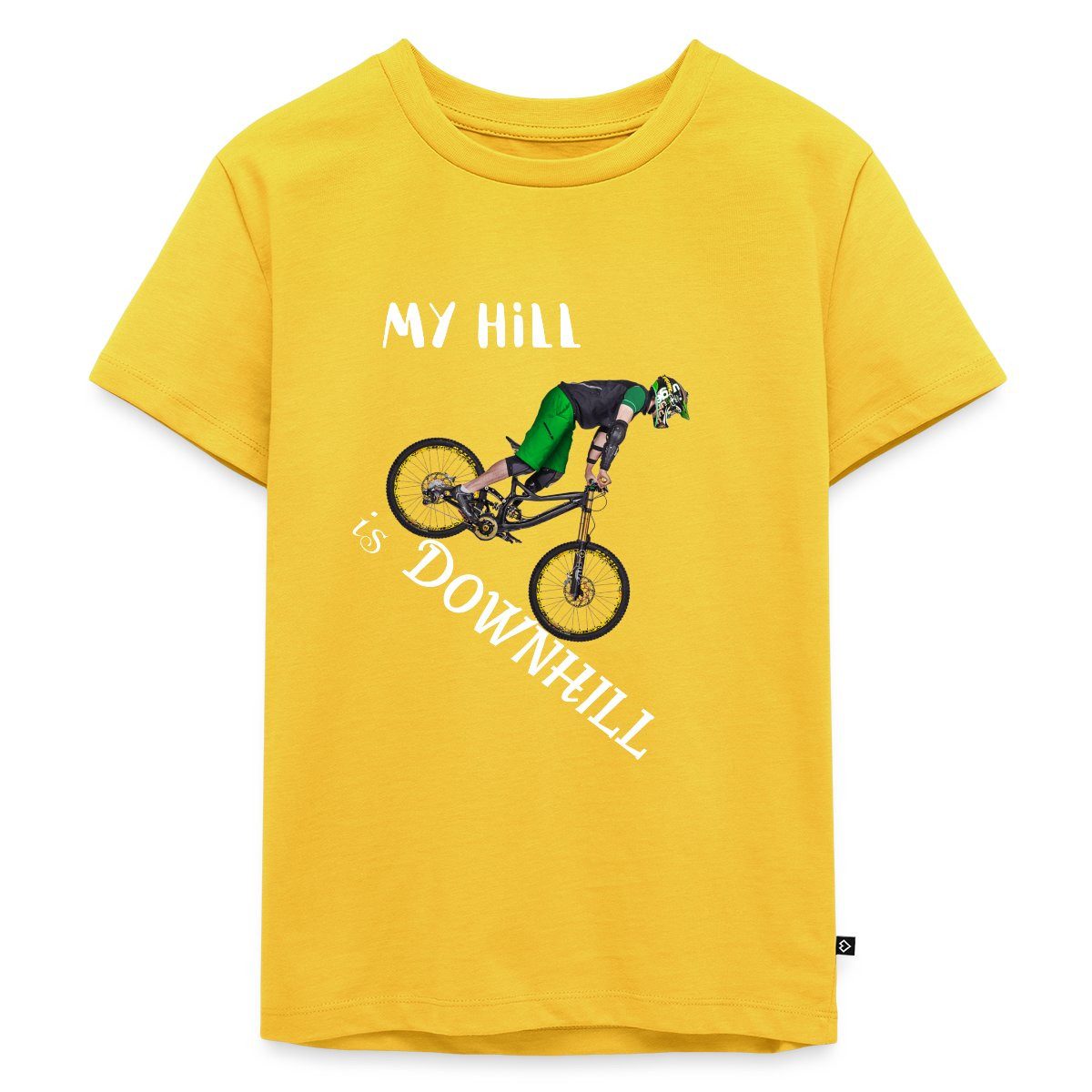 Spreadshirt T-Shirt My Hill Is Downhill Mountainbike Kinder Premium T-Shirt (1-tlg)